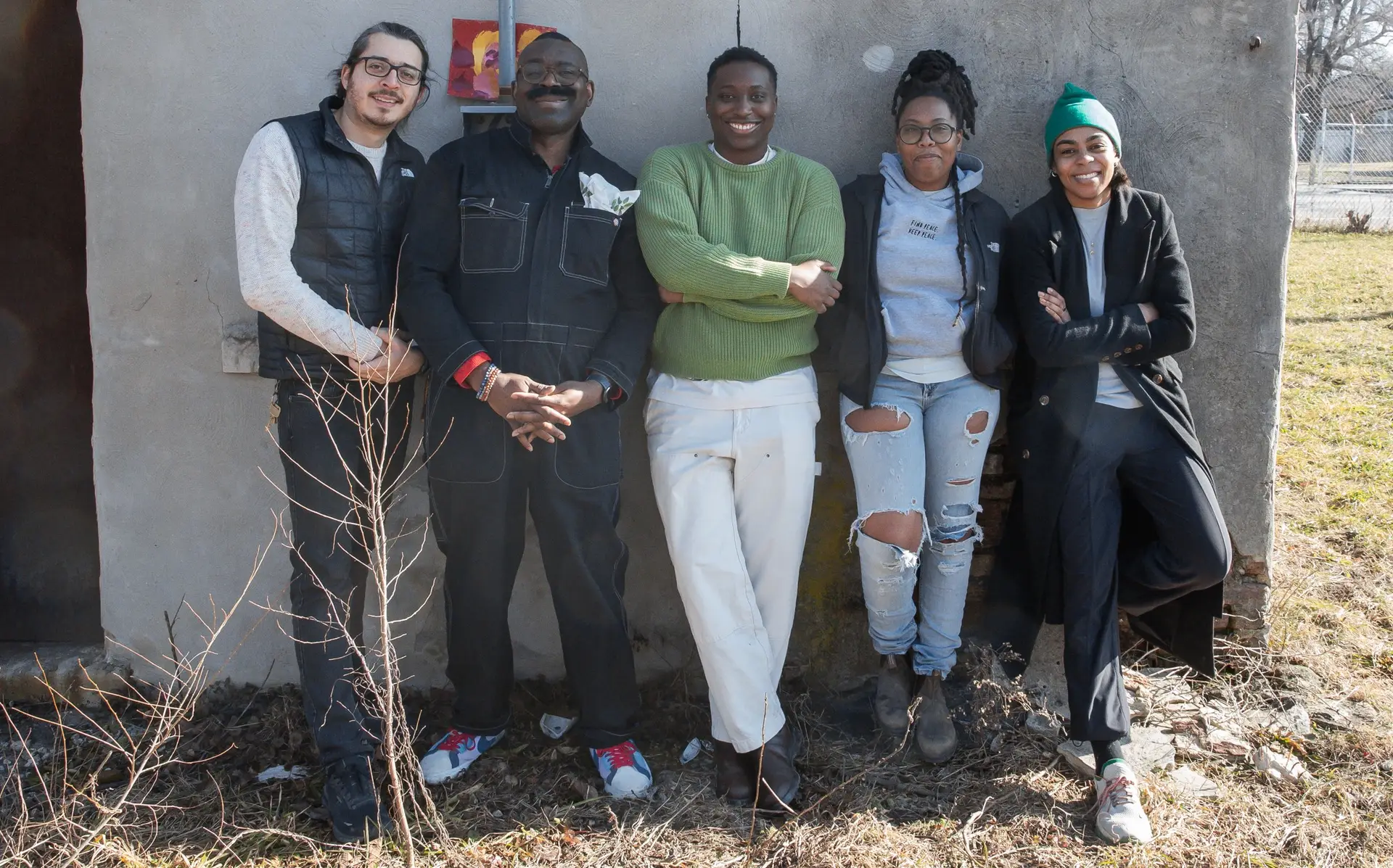 A group photo of Cooperation Racine's 5 founding worker/owners.